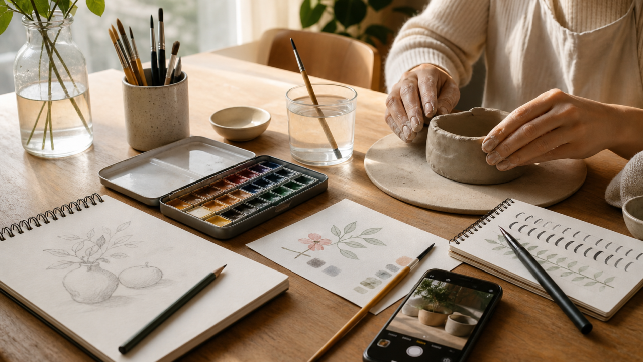 Creatieve hobby’s om thuis te beginnen
